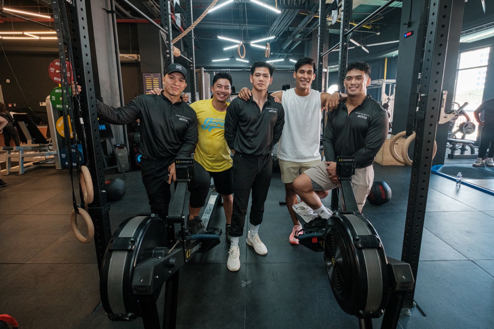 Gold's Gym × Metcon HYROX launch team in the gym