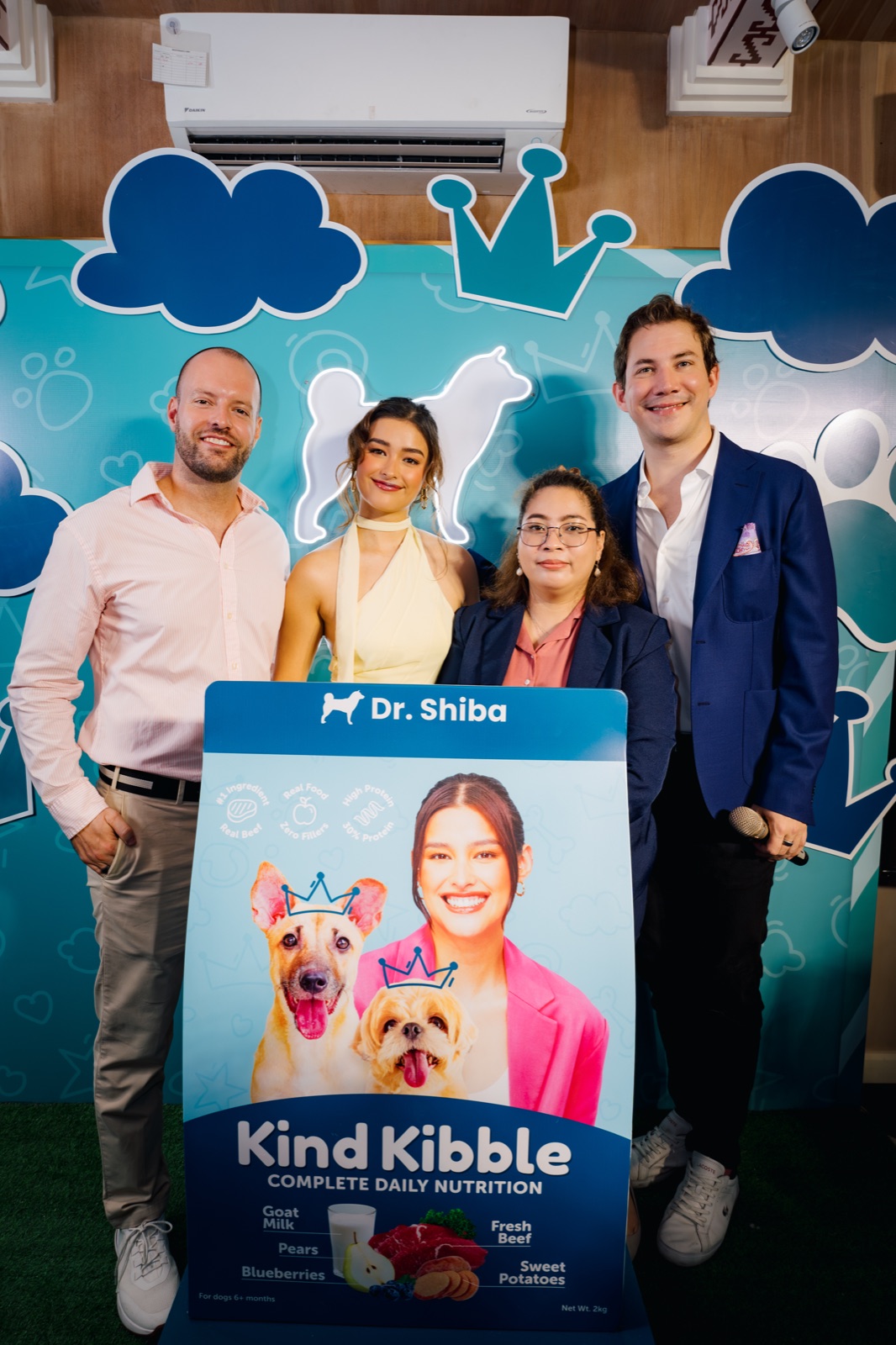 The unveiling of Dr. Shiba's Kind Kibble with founders and Liza Soberano at the Willy Wonka-themed Japonesa launch